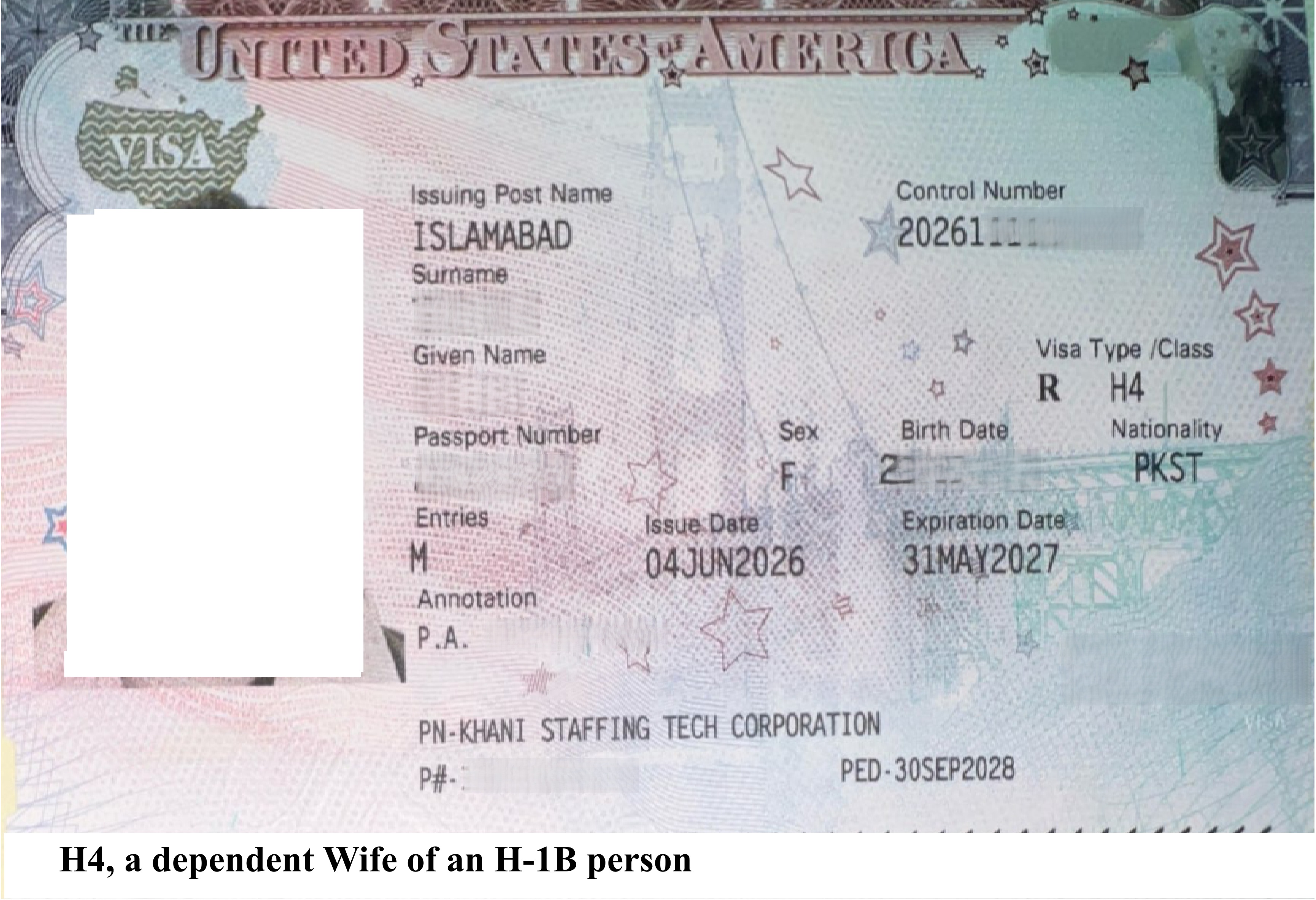H-4 spouse visa approval example